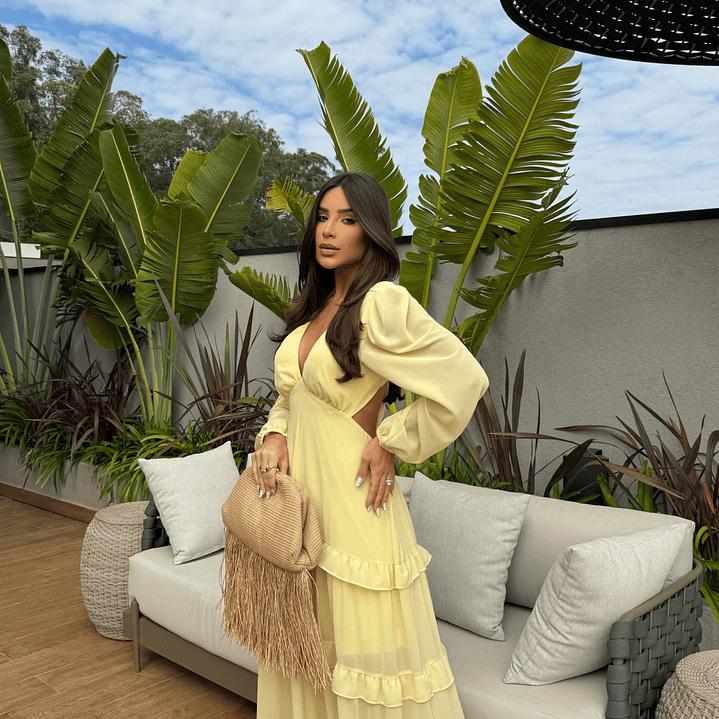 Vestido María José Amarillo  2