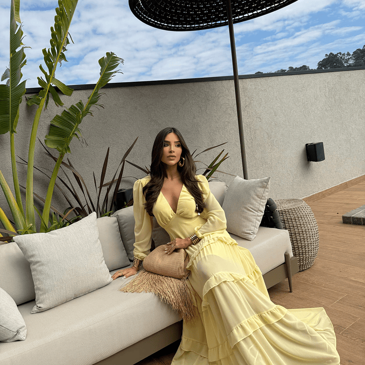 Vestido María José Amarillo  5