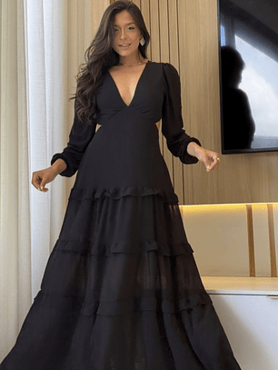 Vestido María José Negro 