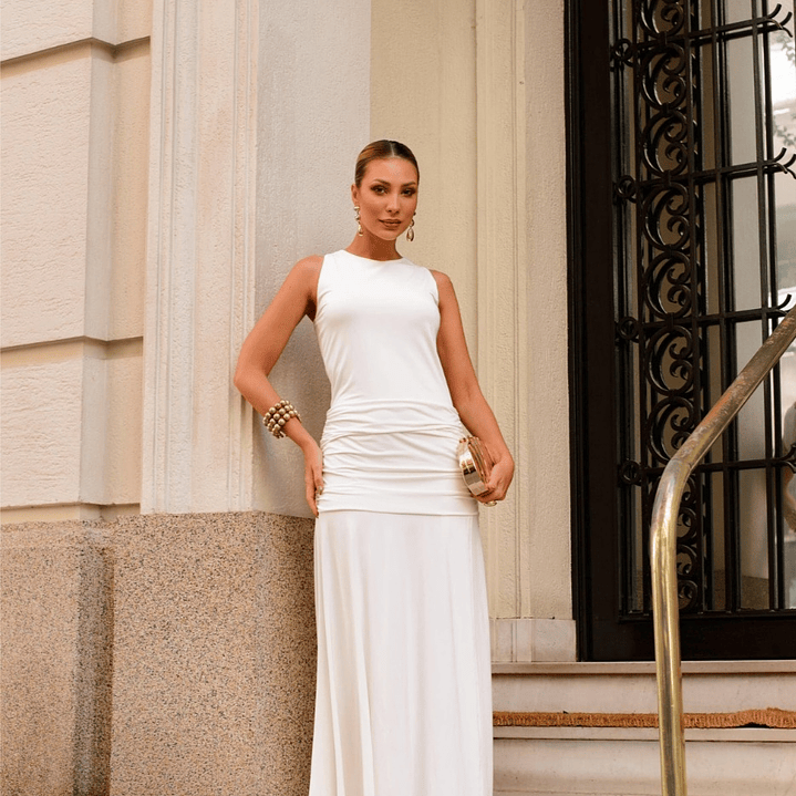 Vestido Simone Simone Summer Off-White | Env 3