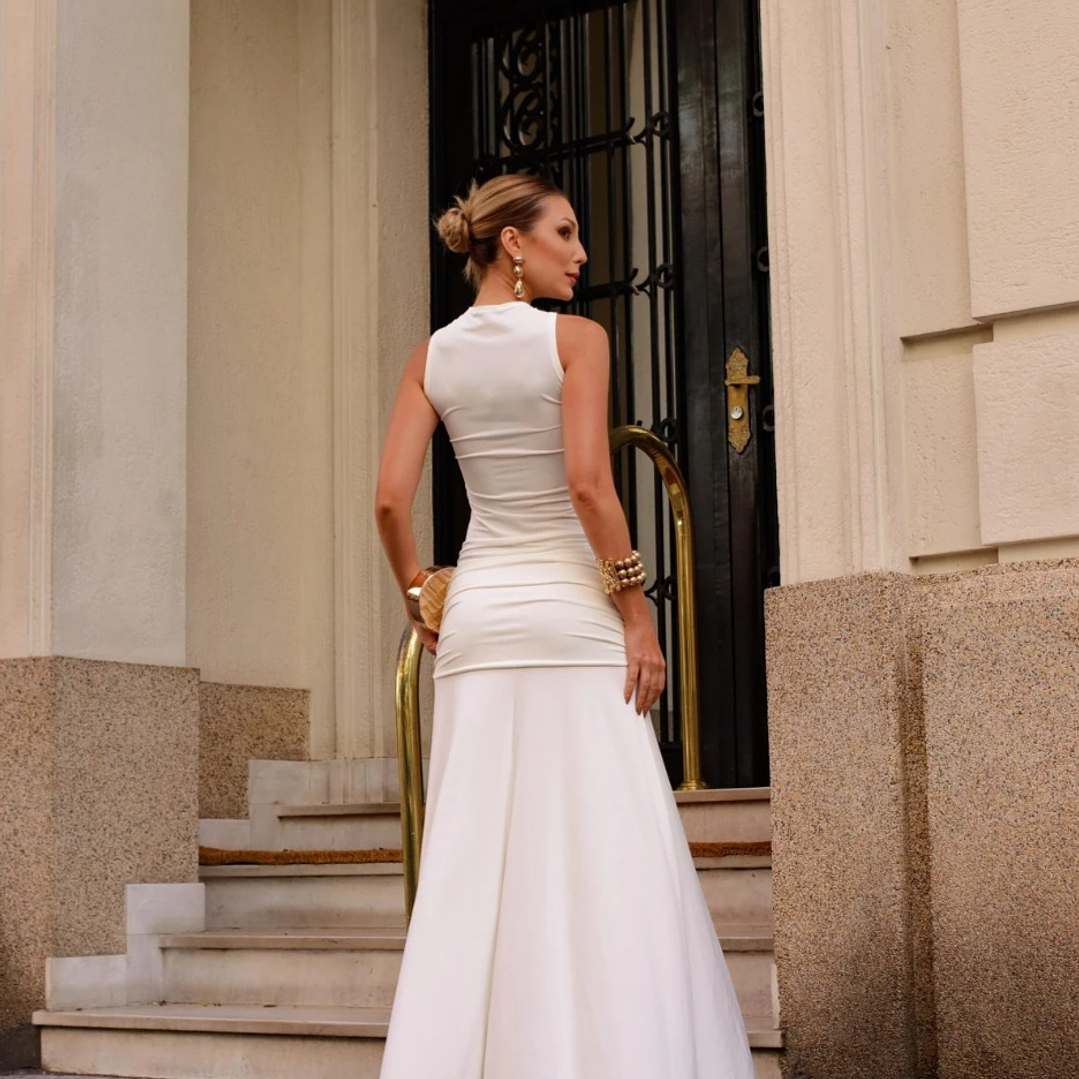 Vestido Simone Simone Summer Off-White | Env 7