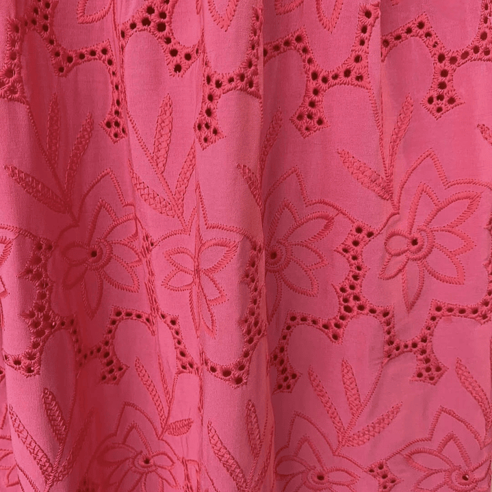 Vestido Largo Bordado Coral – Hecho en Brasil | Amapola Boutique 3