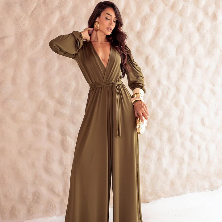 Enterito Elena Verde Oliva - Elegancia y Comodidad e 1