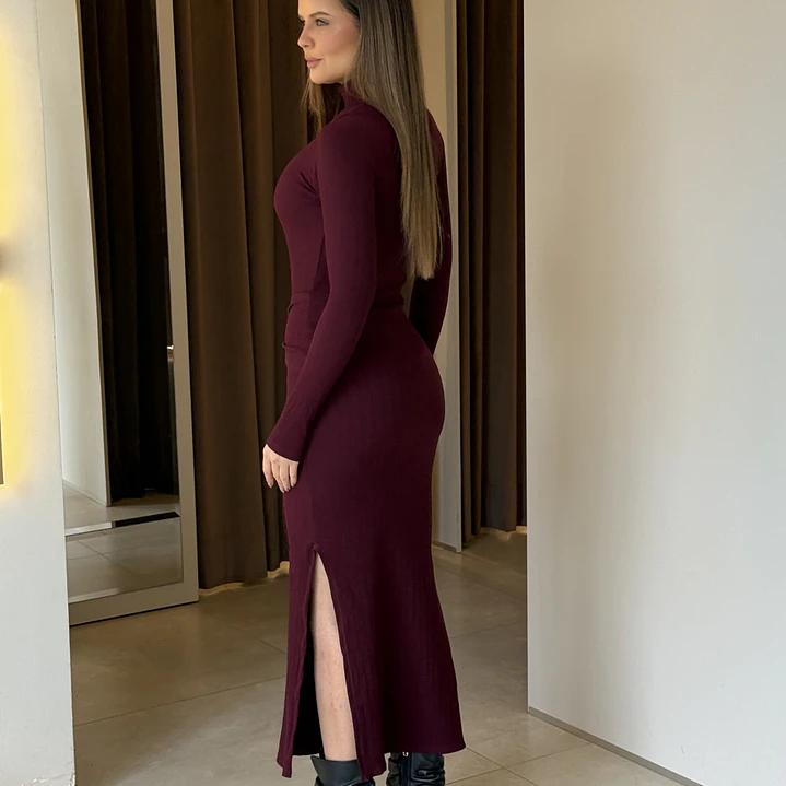 Vestido Bruna Marsala 2
