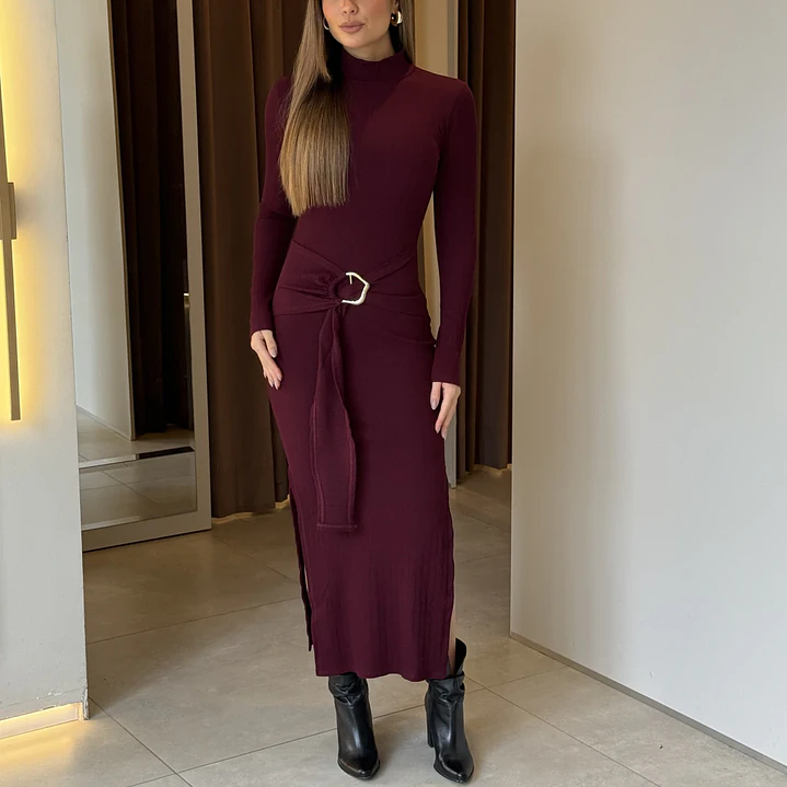 Vestido Bruna Marsala 1