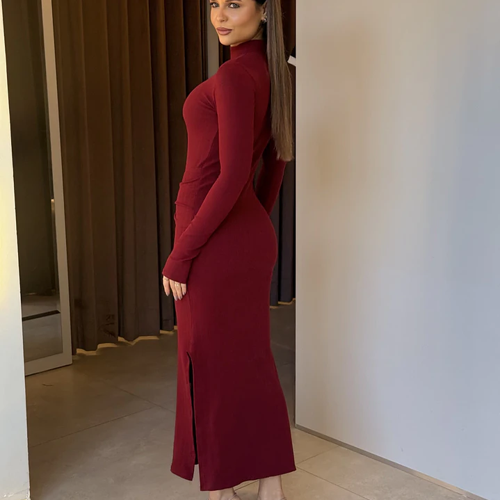 Vestido Bruna Vino 2