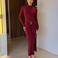 Vestido Bruna Vino - Miniatura 1