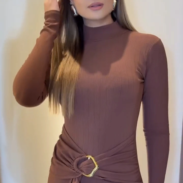 Vestido Bruna Marrón 3