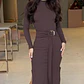 Vestido Bruna Chocolate - Miniatura 1