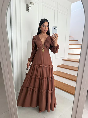 Vestido Jose María Chocolate 🤎