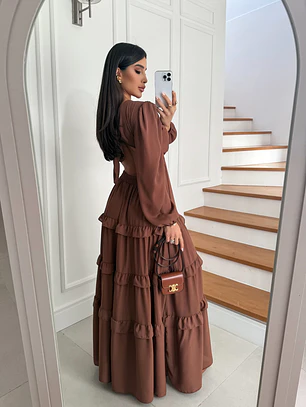 Vestido Jose María Chocolate 🤎