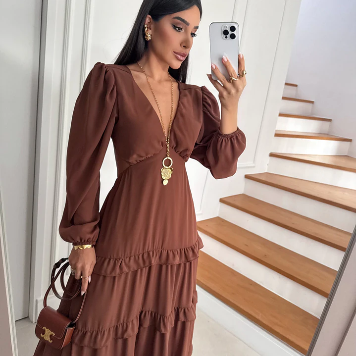 Vestido Jose María Chocolate 🤎 4