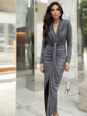 Vestido Isadora Gris