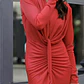 Vestido Thássia Rojo - Thumbnail 4