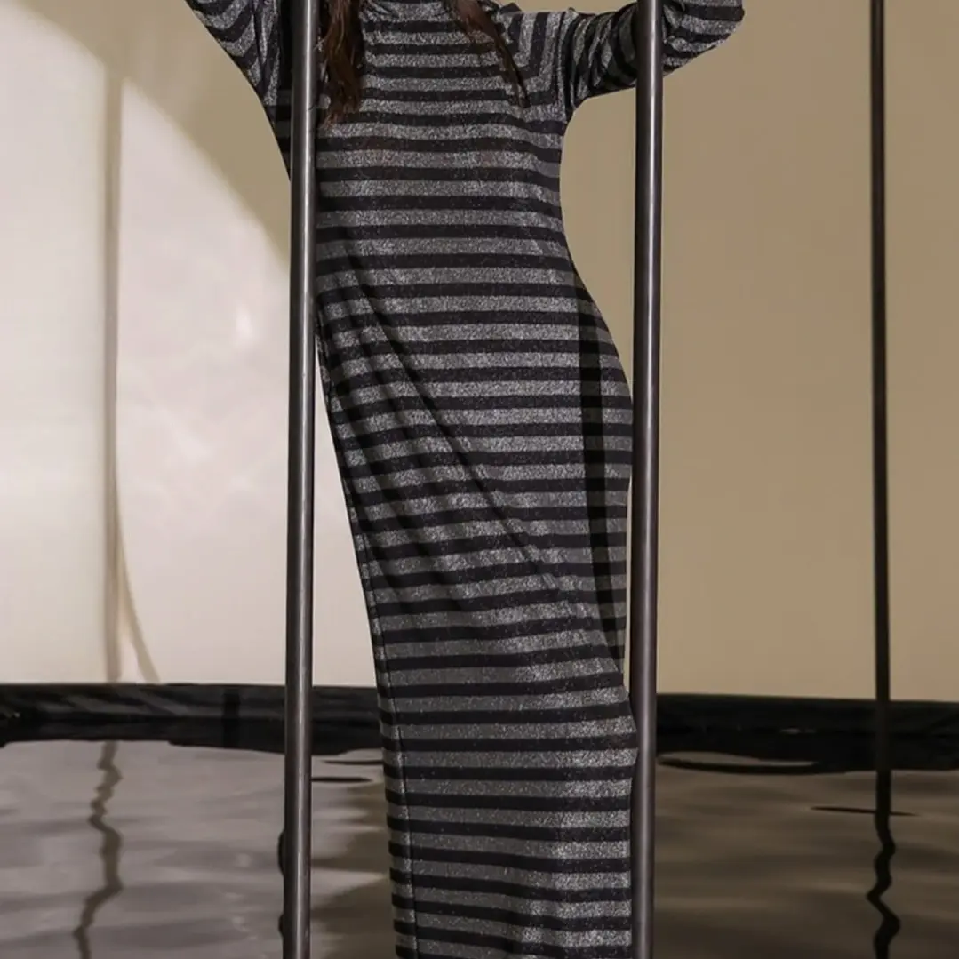 Vestido Isidora - Lurex Plateado 1