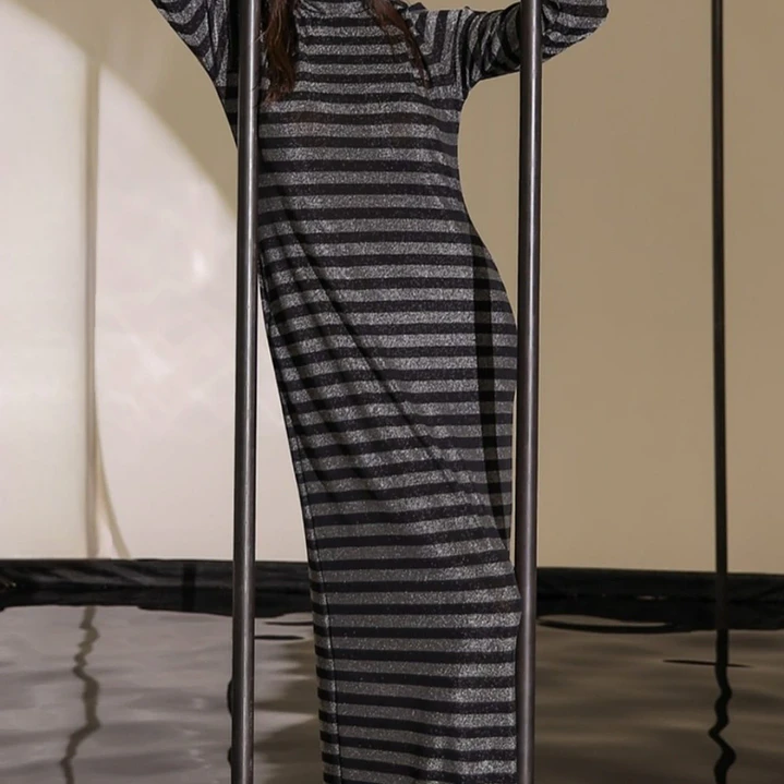 Vestido Isidora - Lurex Plateado 1