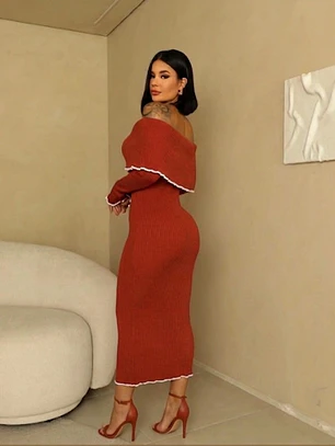 Vestido Mariana - Terracota