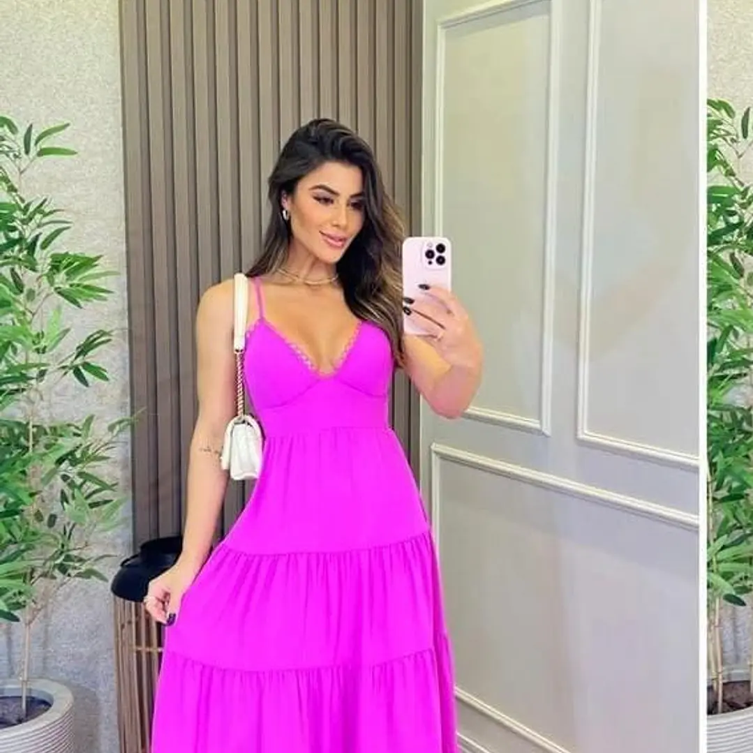Vestido Midi con Volados 💖 1