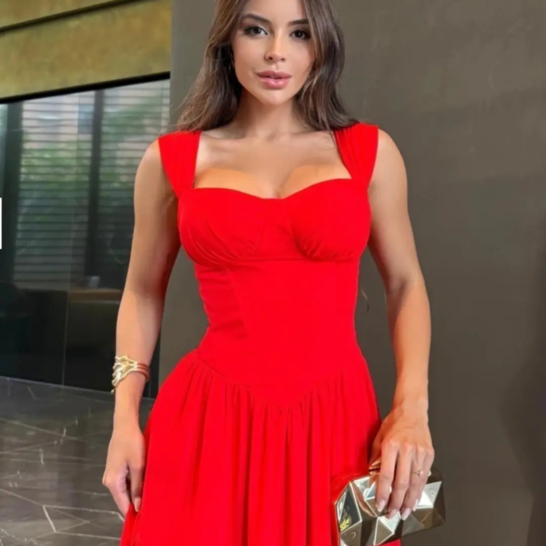 Vestido Larissa Rojo 1