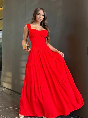 Vestido Larissa Rojo