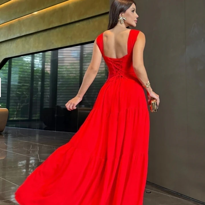 Vestido Larissa Rojo 3