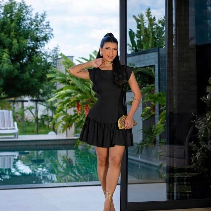 Macaquinho Thaís Negro 🖤 (Vestido+short) 2