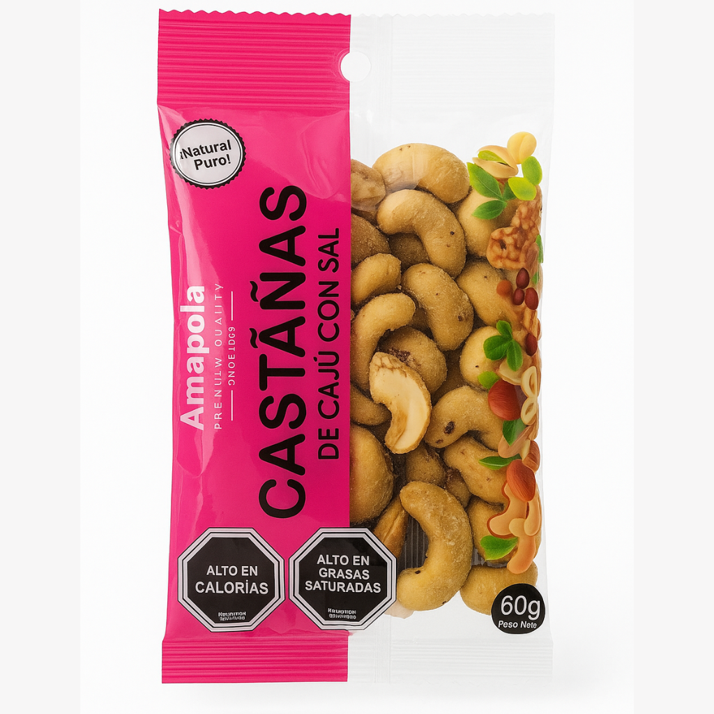 Castaña de Caju Con Sal 60gr