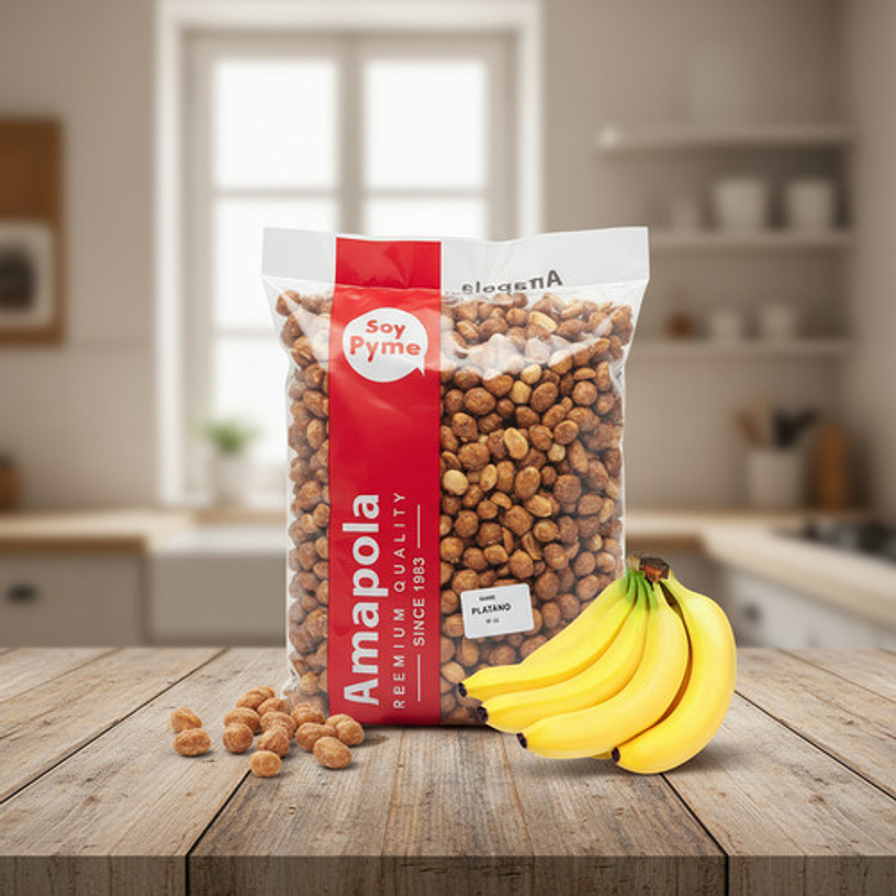 Maní Confitado Platano Mercado Amapola 1 Kg 3