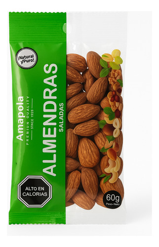 Almendras Mercado Amapola 60 Gr