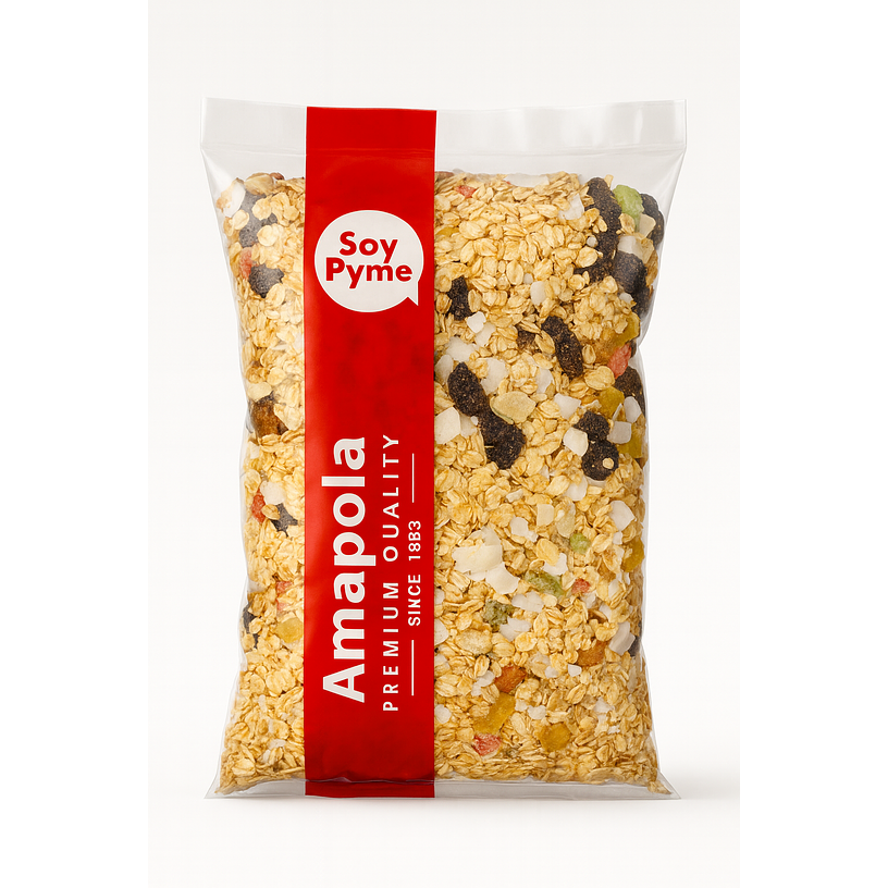 Granola Miel Mix Frutos deshidratados Almendras, Coco, Kiwi, Pasas, Nueces 1 Kilo 1