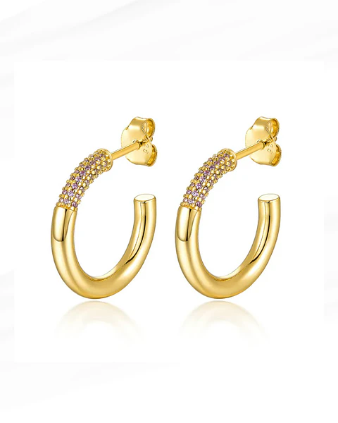Aretes Shine Hoop