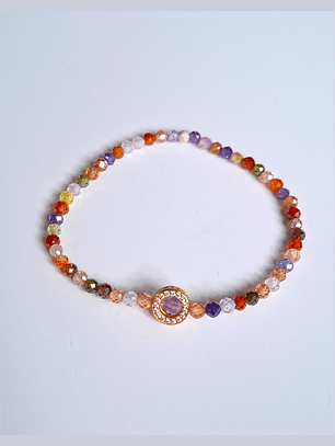 Pulsera Elástica Zircón Natural