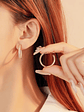 Aretes Hoop Pavé - Miniatura 1