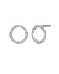 Aretes Redondos Pavé de Moissanita - Miniatura 2