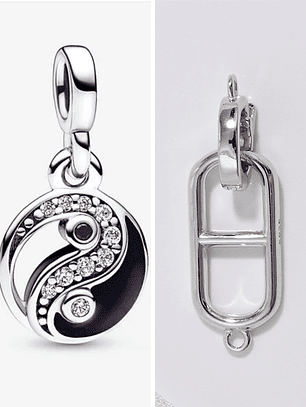 Pulsera yin yang minimalista