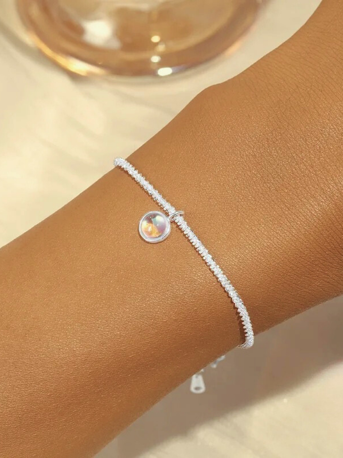 Pulsera Encanto Piedra Lunar 2