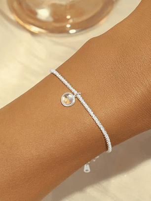 Pulsera Encanto Piedra Lunar