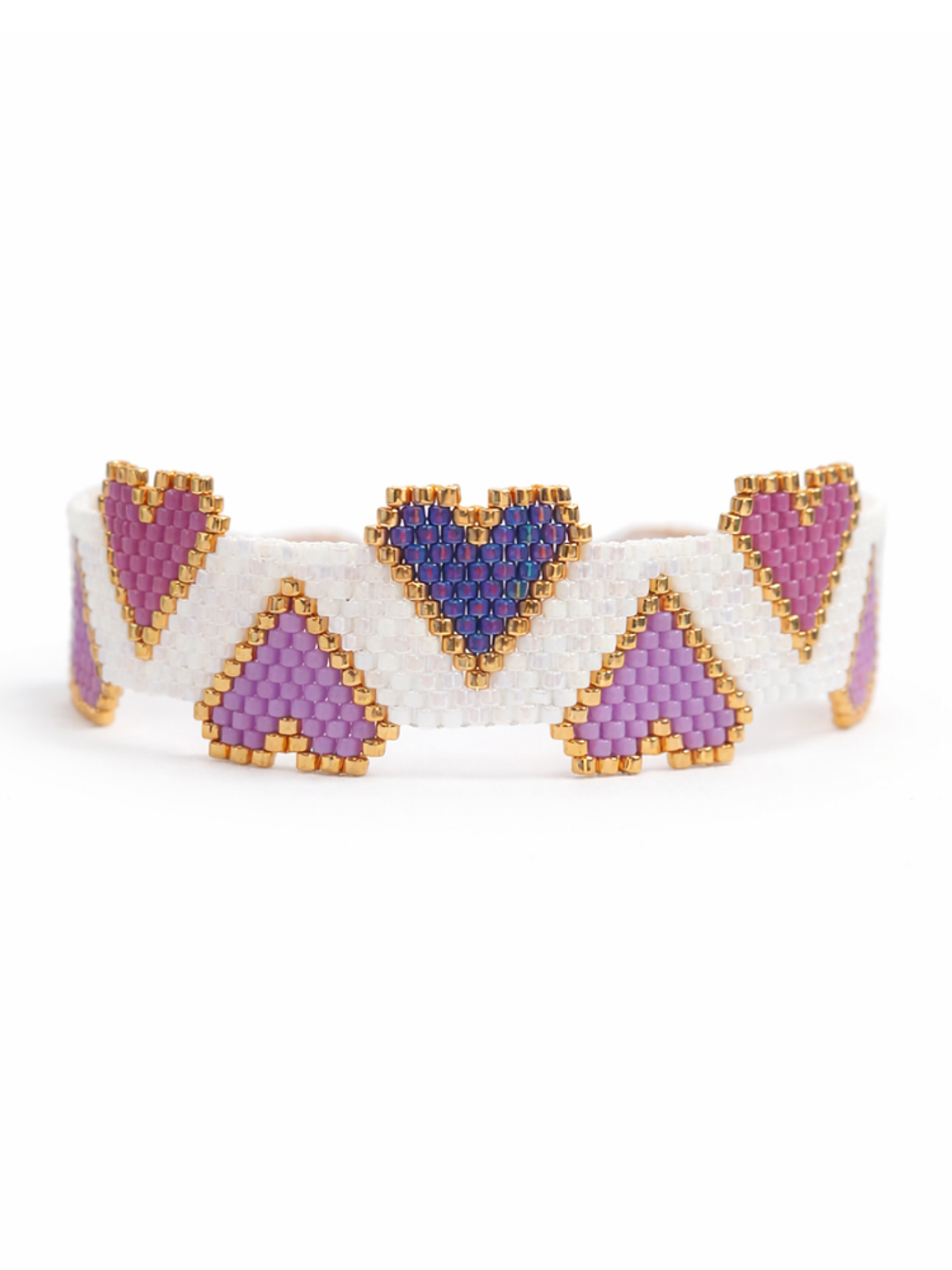 Pulsera Corazones Miyuki 1