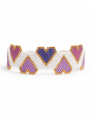 Pulsera Corazones Miyuki