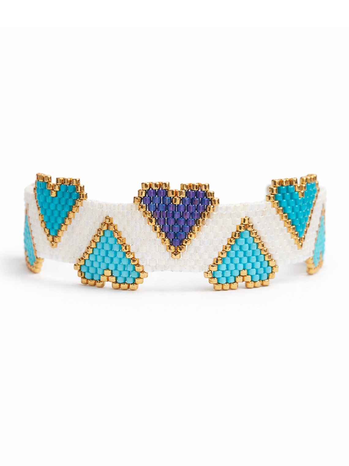 Pulsera Corazones Miyuki 3