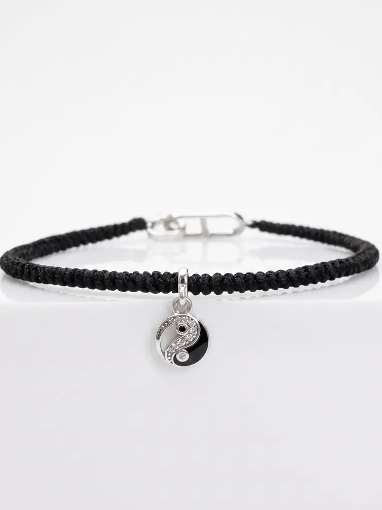 Pulsera Yin Yang en Macramé 1