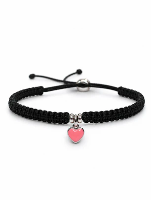 Pulsera Corazón Mini en Macramé