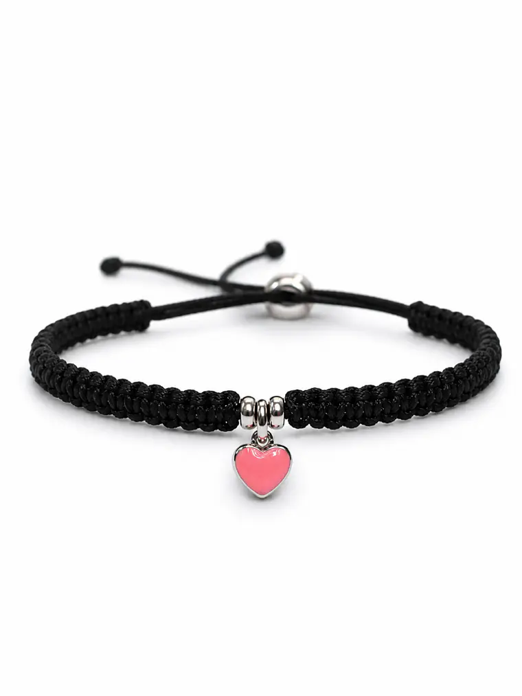 Pulsera Corazón Mini en Macramé 1