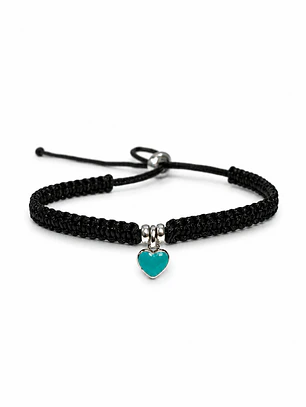 Pulsera Corazón Mini en Macramé