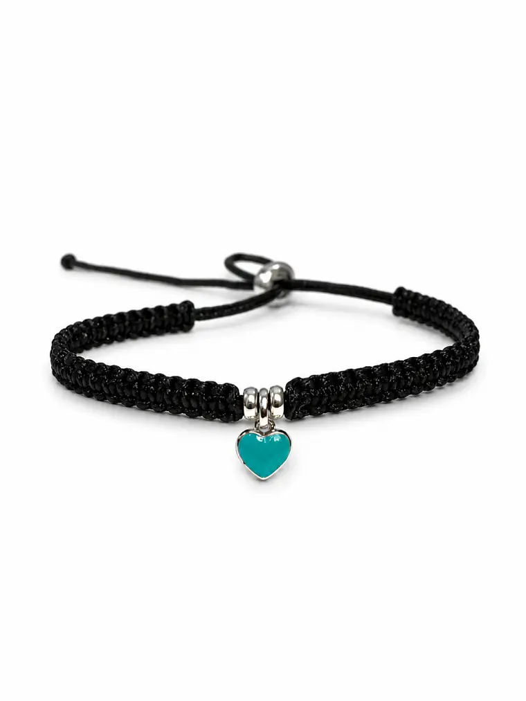 Pulsera Corazón Mini en Macramé 2