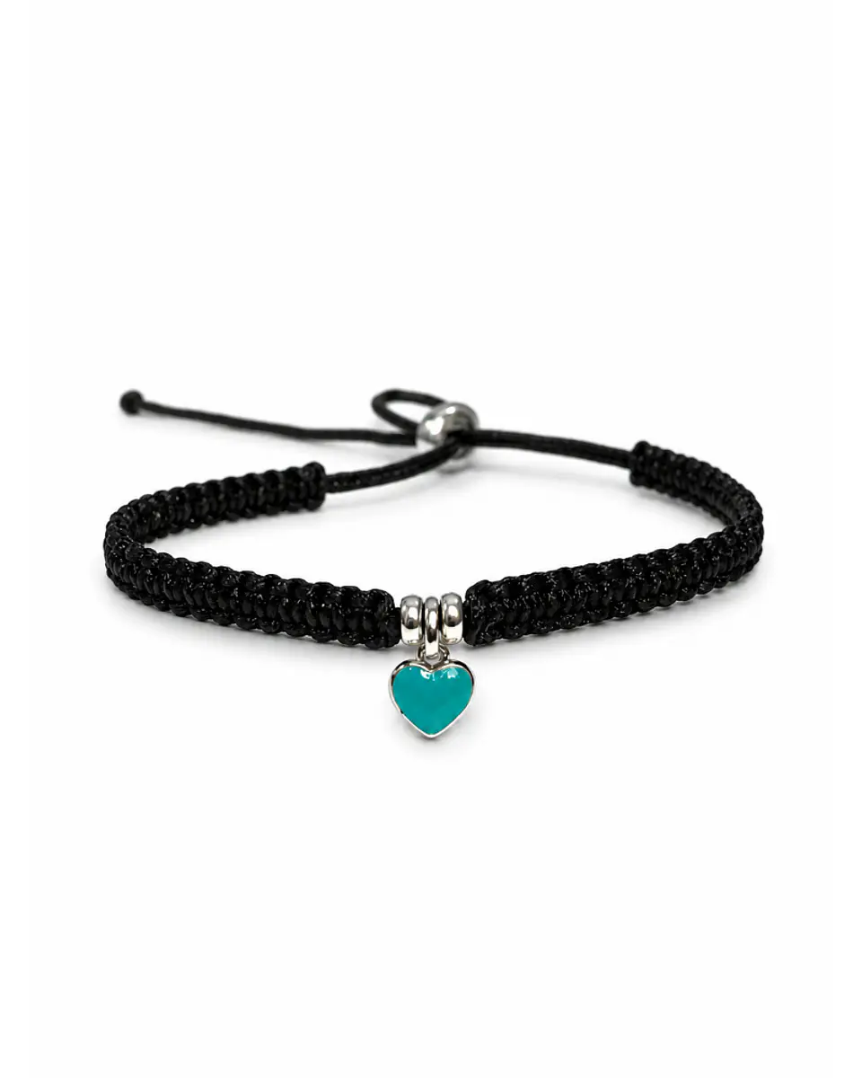 Pulsera Corazón Mini en Macramé 2