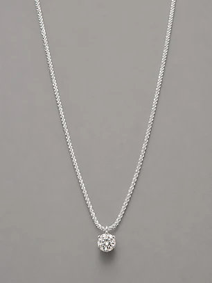 Collar Solitario de Moissanita