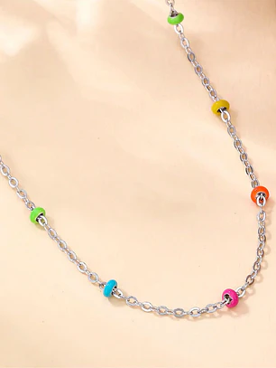Collar Aros Esmaltados