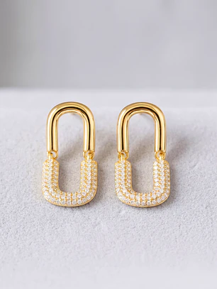 Aretes Eslabón Dual