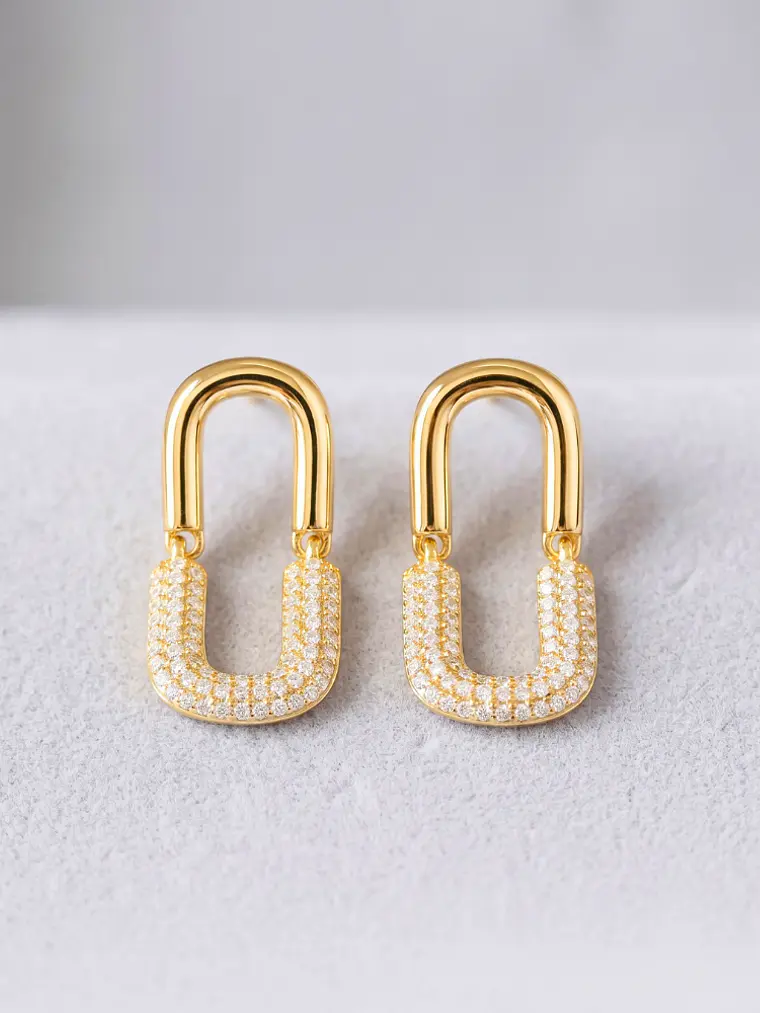 Aretes Eslabón Dual 1